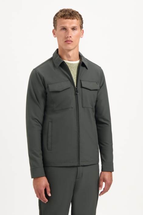 NO-EXCESS overshirt full zipper stretch sedoc